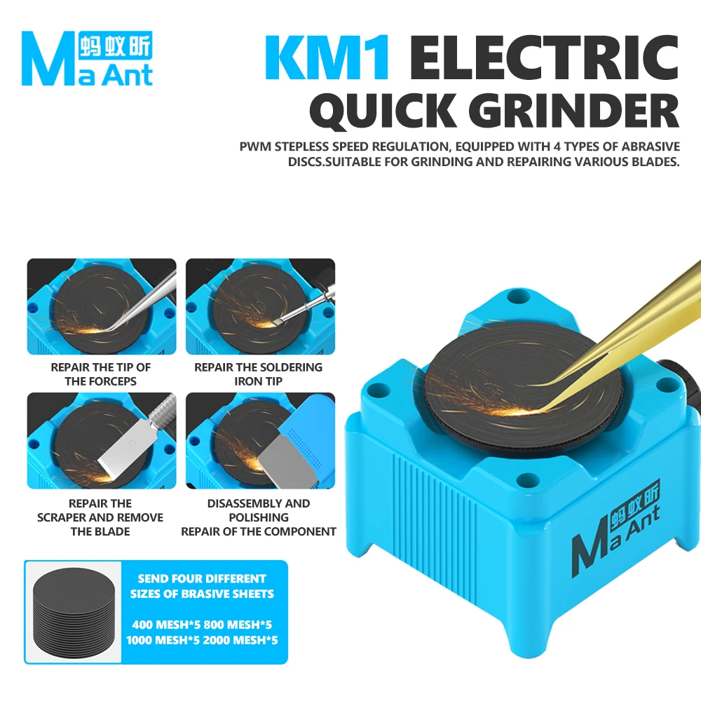 Electronics Repair Tools - MaAnt KM1 Elektrischer Schleifer 7000–15000 U/min