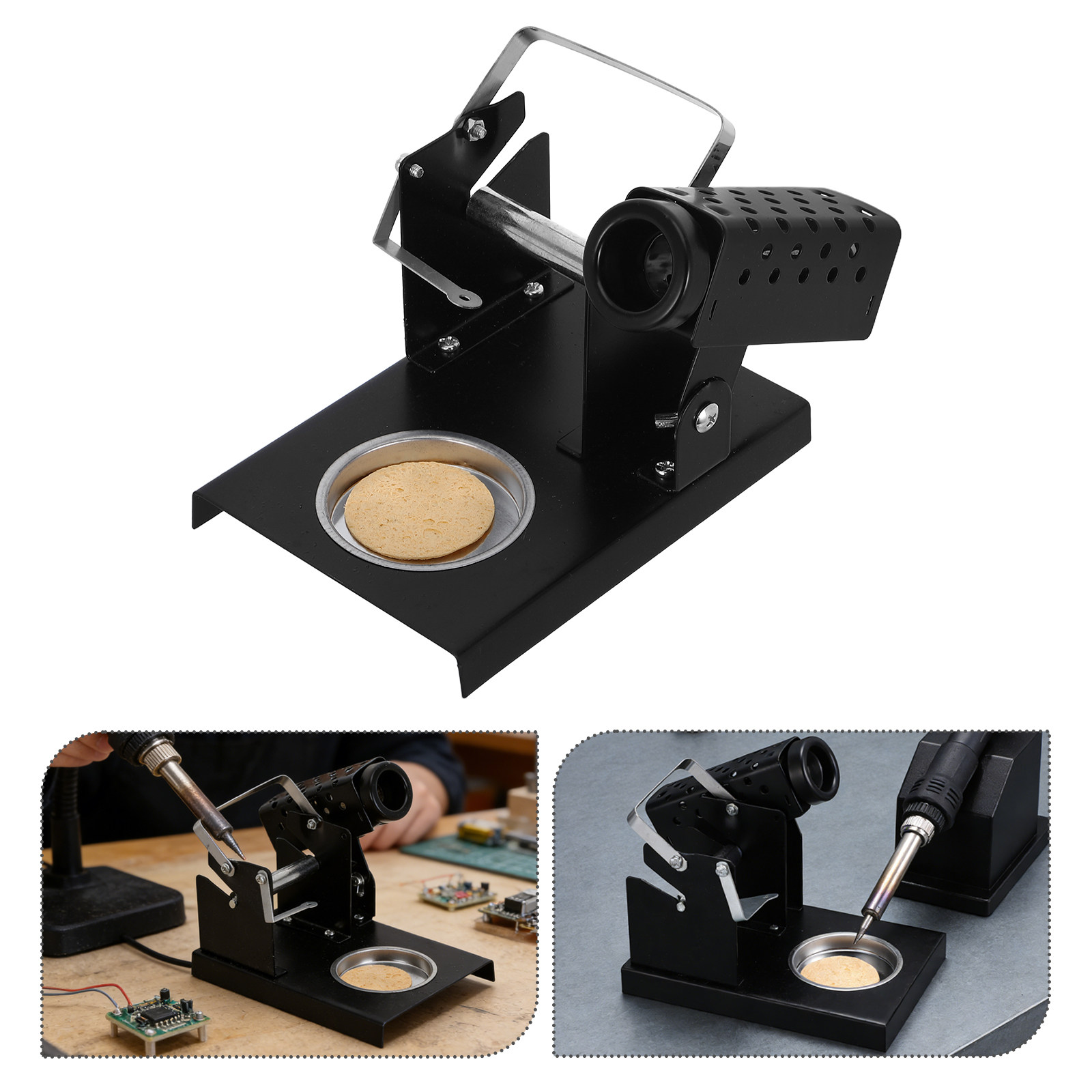 Electronics Repair Tools - Lötständer aus Metall, kompakt, hitzebeständige Basis,