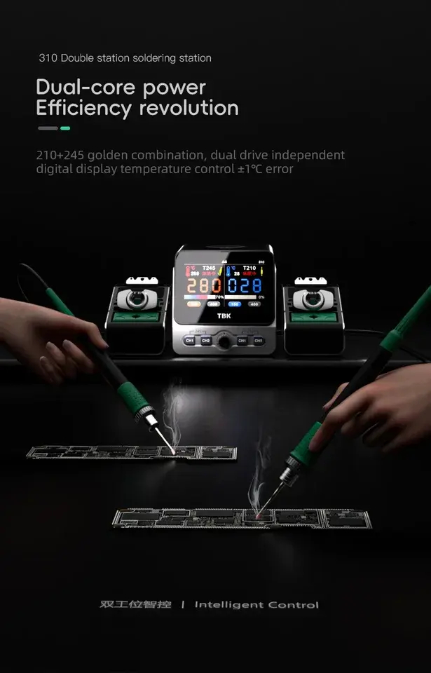 Dual-Channel Smart Lötstation  – Electronics Repair Tool Kit Bewertung und Preis