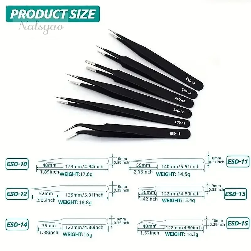 6-teiliges Präzisions-Langpinz – Electronics Repair Tools Bewertung und Preis